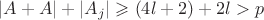 $|A+A|+|A_j|\geqslant(4l+2)+2l>p$