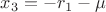 $x_3=-r_1-\mu$ $x_3=-r_1-\mu$