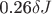 0.26\delta J$ 0.26\delta J$