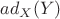 $ad_{X}(Y)$