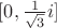 $[0, \frac{1}{\sqrt{3}}i]$