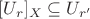 $[U_r]_X\subseteq U_{r'}$
