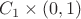 $C_1\times (0,1)$