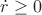 $\dot{r}\geq 0$