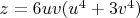 $z=6uv(u^4+3v^4)$