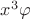 $x^3\varphi