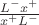 $\frac{L^-x^+}{x^+L^-}$