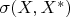 $\sigma(X,X^*)$
