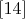$\eqno[14]$