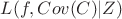 $L(f, Cov(C)|Z)$