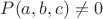 $P(a,b,c) \ne 0$