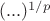 $(...)^{1/p}$