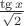 $\frac {\tg x} {\sqrt2}$