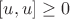 $[u,u]\ge 0$