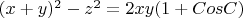 $(x+y)^2-z^2=2xy(1+CosC)$