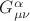 $ G_{\mu\nu}^\alpha $