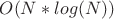 $O(N*log(N))$
