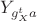 $Y_{g_{X} ^{t} a}$