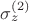 $\sigma^{(2)}_z\,$