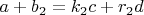 $a+b_2=k_2c+r_2d$