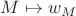 $M\mapsto w_M$