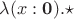 $\lambda(x:\mathbf0).\star$