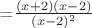 =$\frac {(x+2)(x-2)}{(x-2)^2}$