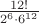 $\frac{12!}{2^6\cdot6^{12}}$