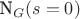 N_G(s=0)