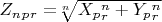 $  Z_n_p_r=$\sqrt[n]{X_p_r^n+Y_p_r^n}$ $