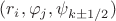$(r_{i},\varphi_{j},\psi_{k\pm 1/2})$