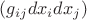 $(g_{ij} dx_i dx_j)$