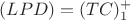 $(LPD)=(TC)^+_1$