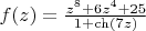 $f(z)=\frac{z^8+6z^4+25}{1+\ch(7z)}$