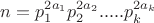 $n=p_1^{2a_1}p_2^{2a_2}.....p_k^{2a_k}$