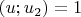 $(u;u_2)=1$