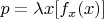 $p=\lambda x[f_x(x)]$
