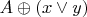$A\oplus (x\vee y)$