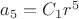 $a_{5} = C_1r^5$