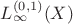 $L^{(0,1)}_{\infty}(X)$
