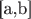 [a,b]$