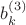 $b_k^{(3)}$