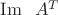 $\operatorname{Im}\;\;A^T$