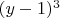$(y-1)^3$
