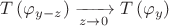 $T\left (\varphi_{y-z}  \right ) \xrightarrow[z \to 0]{ } T\left (\varphi_{y}  \right )$
