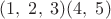 $(1,\;2,\;3)(4,\;5)$