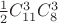 $\frac12C_{11}^3C_8^3$