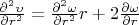 $\frac{\partial ^2\upsilon}{\partial r^2}=\frac{\partial ^2\omega}{\partial r^2}r+2\frac{\partial \omega}{\partial r}$