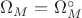 $\Omega_M=\Omega^\circ_M$