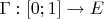 $\Gamma: [0; 1] \to E$